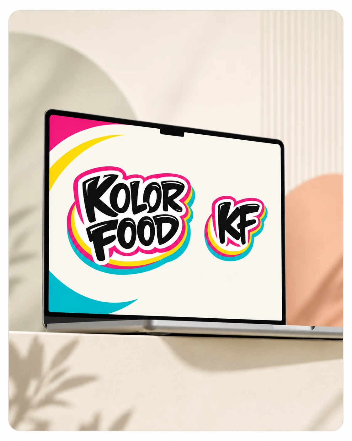 Branding Kolor Food Dačice na notebooku